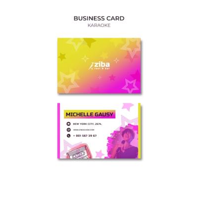 Karaoke Fun Business Card Template – Free Download