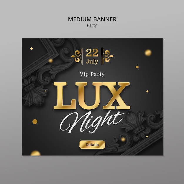 Luxurious Party Template Design – Free Download, Free Stock Photo