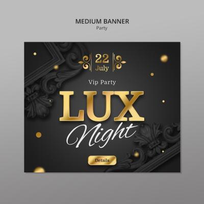 Luxurious Party Template Design – Free Download, Free Stock Photo