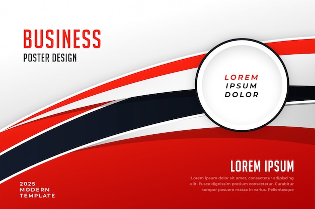 Red Business Presentation Brochure Template – Free Download