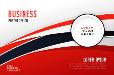 Red Business Presentation Brochure Template – Free Download