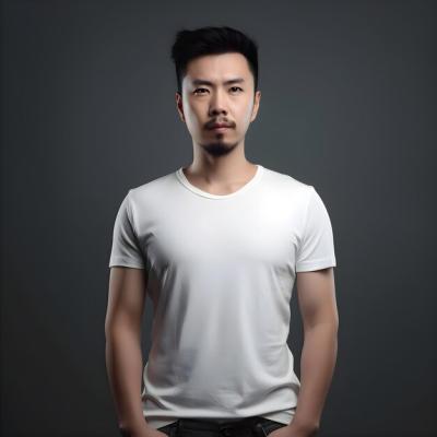 Handsome Asian Man in White T-Shirt – Free Stock Photo for Download