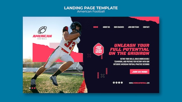 American Football Template Design – Download for Free