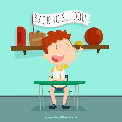 Happy Student Back to School Background – Free Download