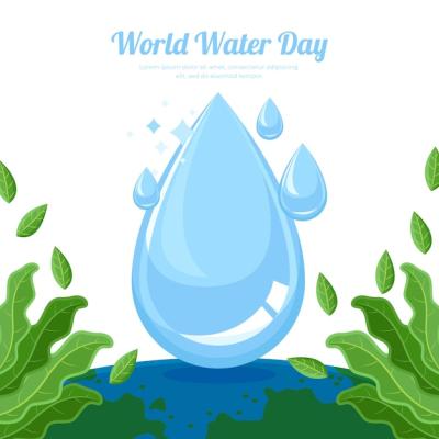 Flat World Water Day Illustration – Free Download