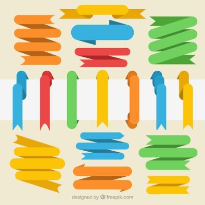 Round Colors Ribbon Set – Free Download