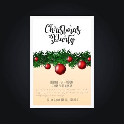 Christmas Party Cards and Posters – Free Download