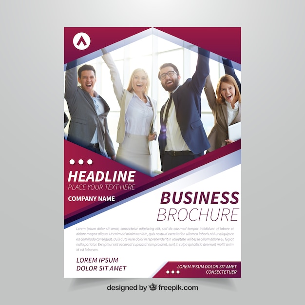 Pink and White Business Brochure – Free Download