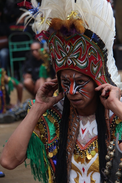 Javanese Traditional Dance with Feather Mask Topeng – Free Stock Photo for Download