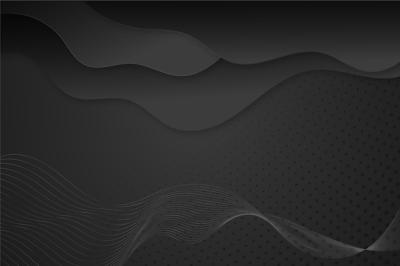 Gradient Black Background with Wavy Lines – Free to Download