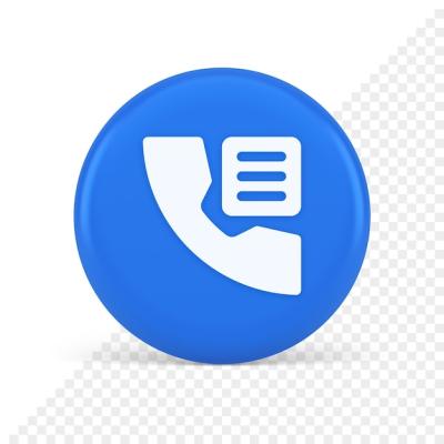 3D Realistic Icon for Phone Book Contact Numbers and Voice Communication – Free Download