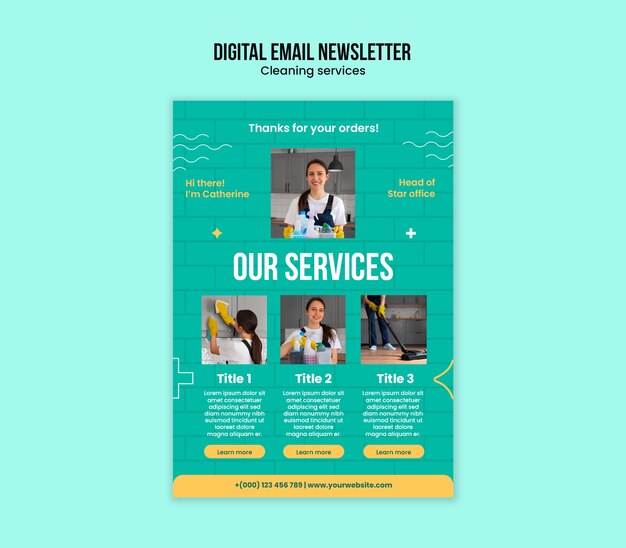 Cleaning Services Template Design – Free to Download