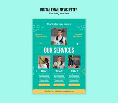 Cleaning Services Template Design – Free to Download