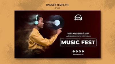 Dust Concept Banner Template – Free Download