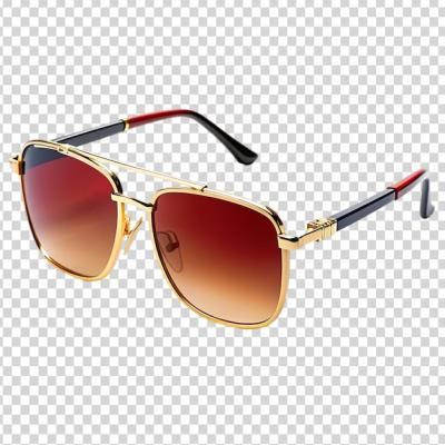 Gold and Red Sunglasses on Transparent Background – Free Download