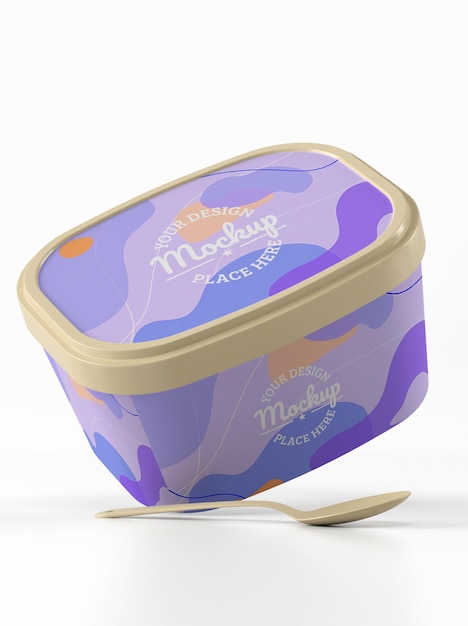 Powdered Milk Container Mockup Design – Free Download