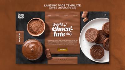 World Chocolate Day Landing Page Template – Free Download