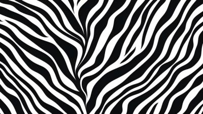 Natural Black and White Striped Pattern of Zebra Skin – Free Download