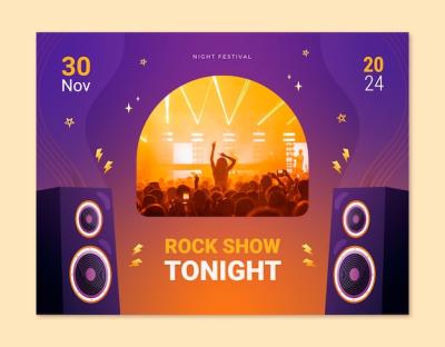 Live Concert Photocall Template – Free Download