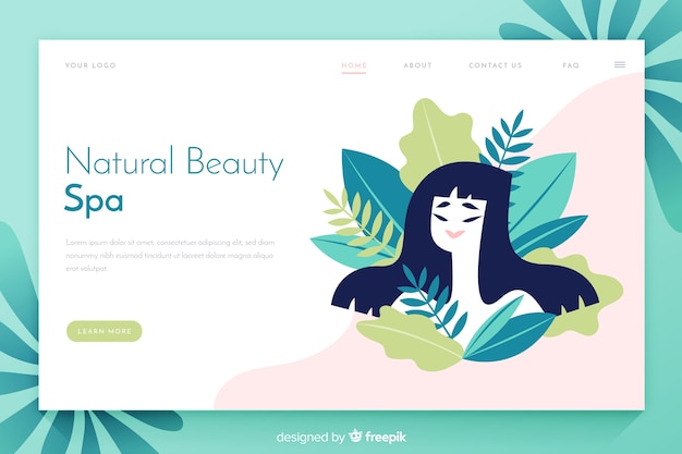 Spa Landing Page Design – Free Download