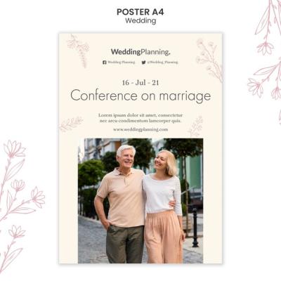 Wedding Poster Template – Free Download