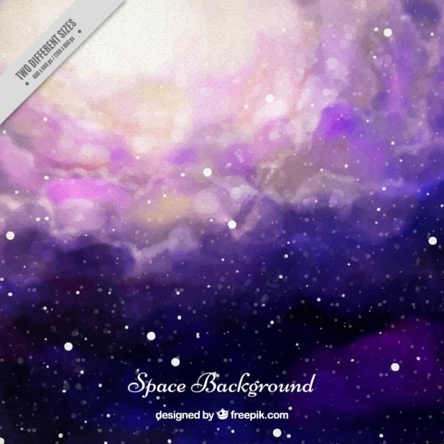 Beautiful Watercolor Space Background – Free to Download