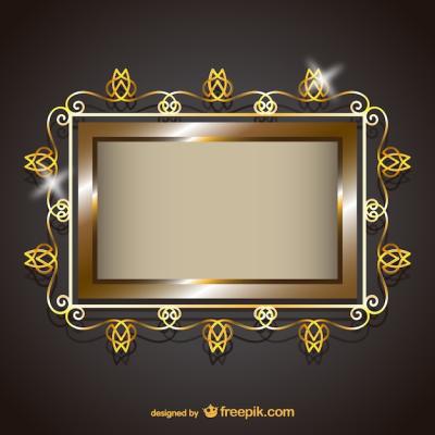 Golden Ornaments Frame – Free Download, Free Stock Photo