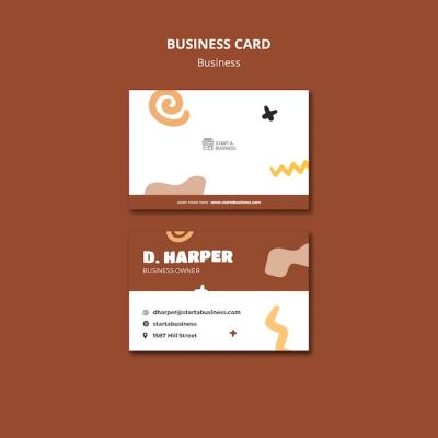 Flat Design Business Template for Creative Projects – Download Free Stock Photo