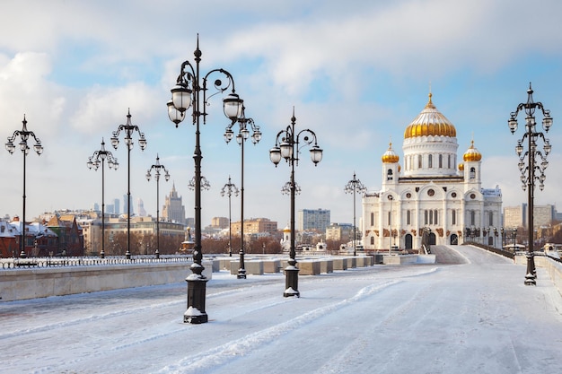 Orthodox Church of Christ the Savior in Moscow during Winter – Free Stock Photo, Download for Free