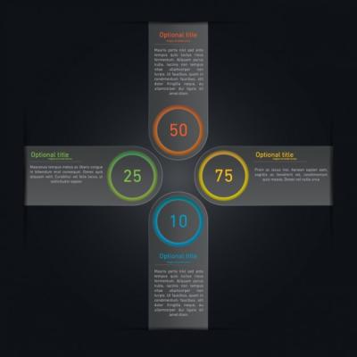 Cross Shape Infographic Template – Free Download