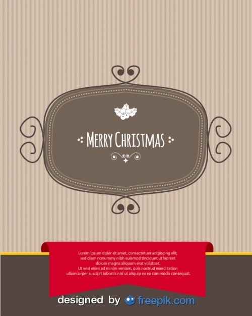 Merry Christmas Postcard Featuring an Aluminium Tray – Free Download