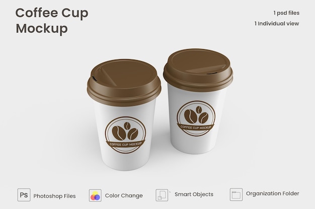 Paper Coffee Cup Mockup – Premium PSD for Free Download