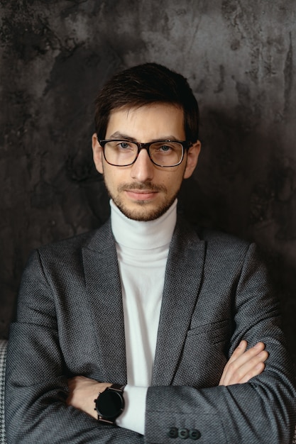 Confident Young Businessman in Glasses – Free Stock Photo, Download for Free