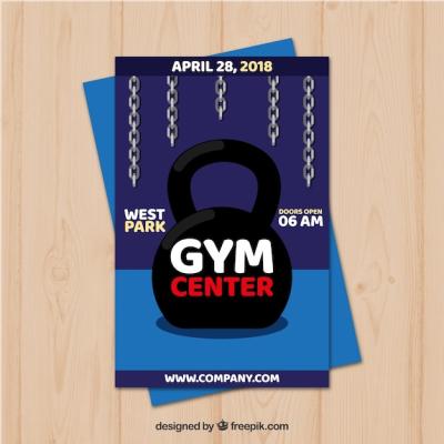 Blue Gym Flyer Template – Free Download