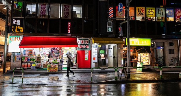 Rainy Urban Landscape in Japan – Free Stock Photo for Download