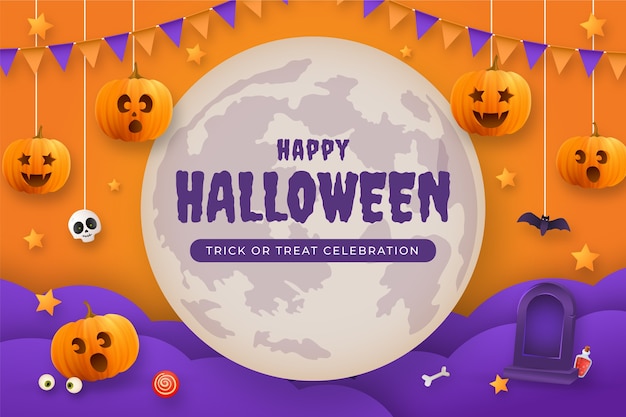 Gradient Background for Halloween Celebration – Free Download