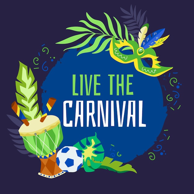 Hand Drawn Brazilian Carnival – Free to Download