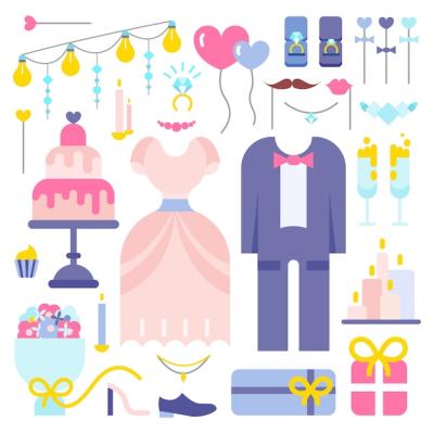 Wedding Icon Set – Free Download, Download Free Stock Photo