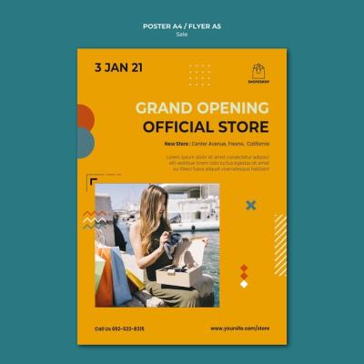 Sale Concept Poster Template – Free Download