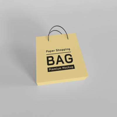 Paper Shopping Bag Mockup Design – Free Download Premium PSD