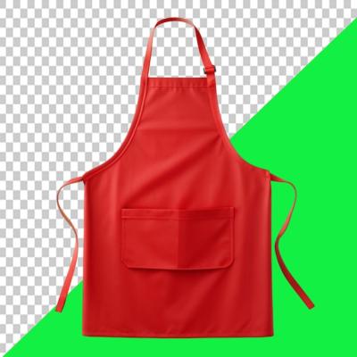 Red Apron on Transparent Background – Free Download