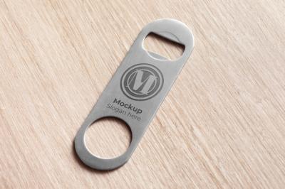 Bottle Opener on Table Mockup – Free Download