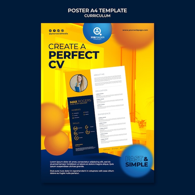 Create the Perfect Curriculum Poster Template – Free Download