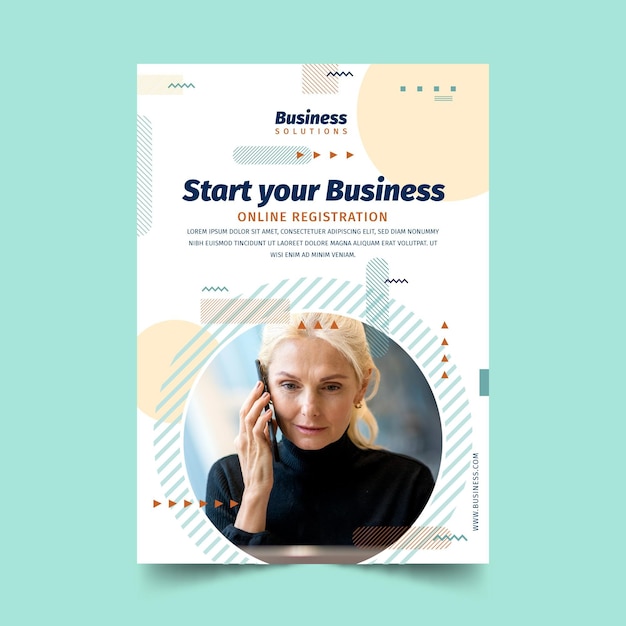 General Business Online Registration Flyer – Free Download