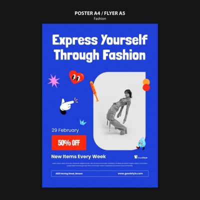 Fashion Collection Poster Template – Free Download