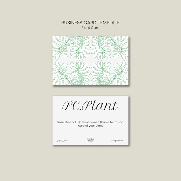 Plant Care Template Design – Free Download