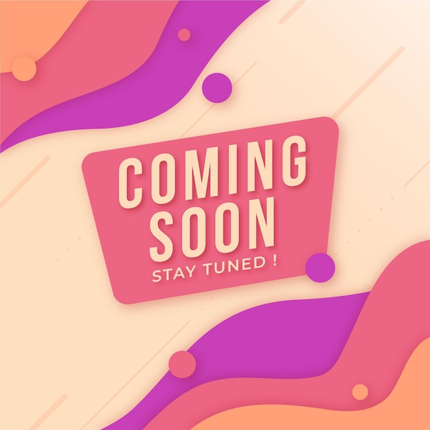 Flat Design Coming Soon Background – Free Download