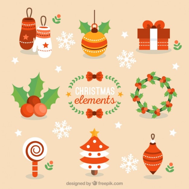 Lovely Christmas Elements – Download Free Stock Photos