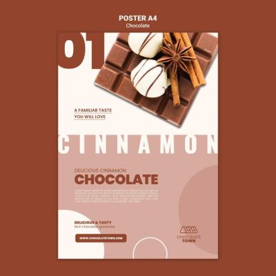 Delicious Chocolate Poster Template – Free Download