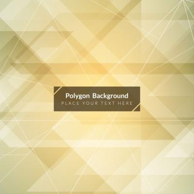 Beige Polygonal Background Vector Template – Free Download